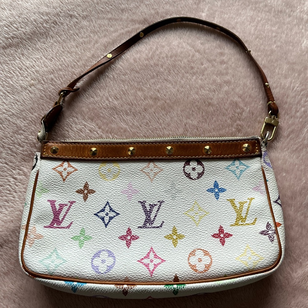 Auth multicolour LouisVuitton pochette accessories